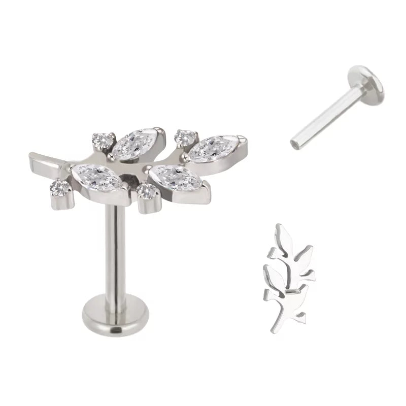 Titaanist sõrmus oksa kujuga