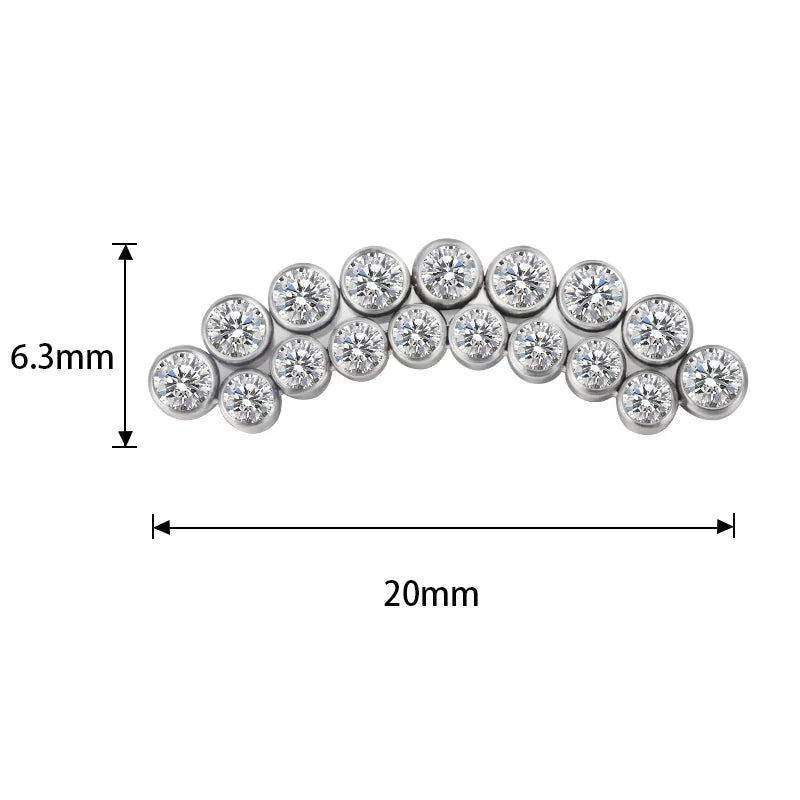 Titaanist sõrmus kaarekujulise servaga