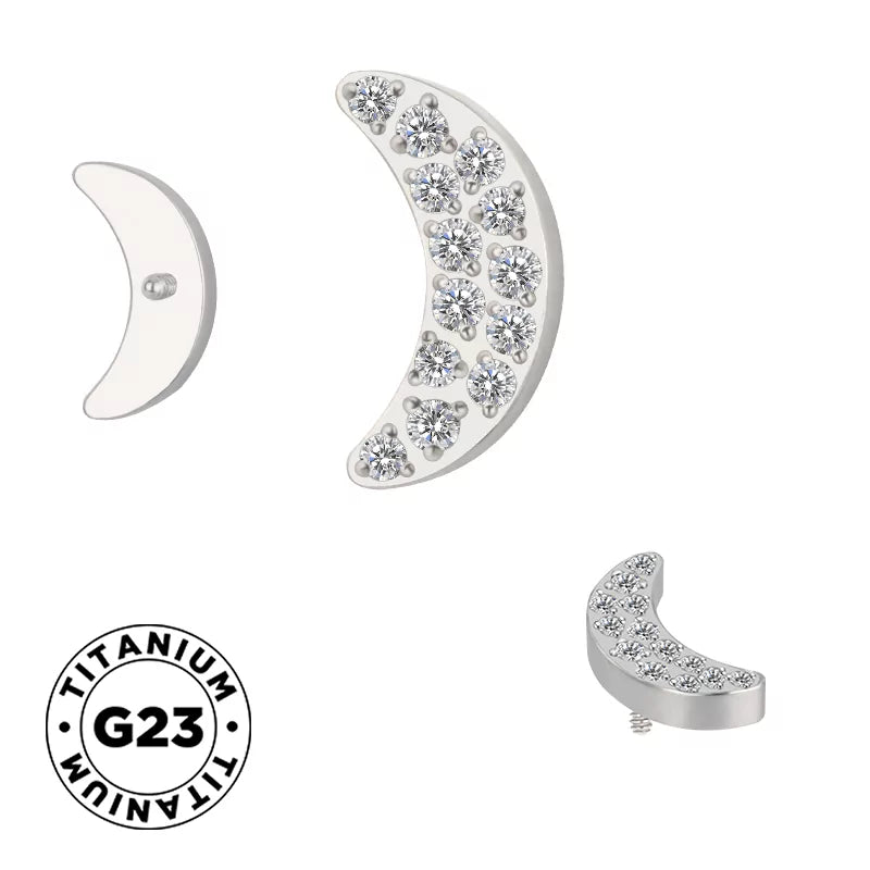 Titaansõrmus kaetud kuuga