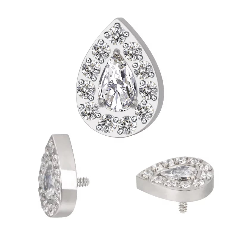 Titaanist sõrmus pärlikujuliste kivikestega