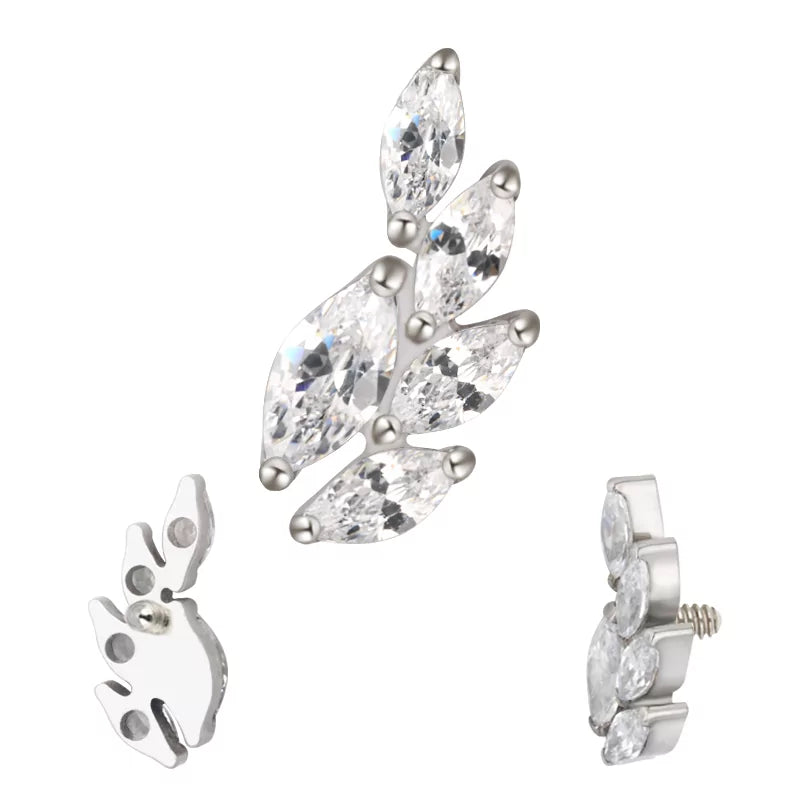 Titaanist sõrmus nisuõie kujuga