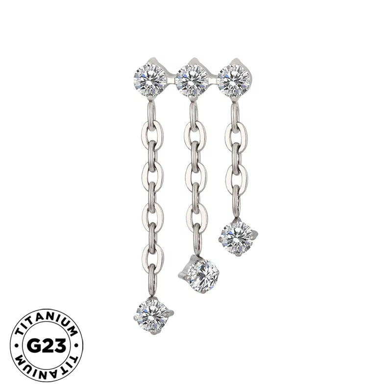 Titaanist kolmekordne rõngas Chian Dongle