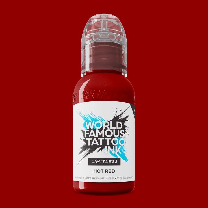 World Famous Limitless Tattoo Ink Hot Red 30ml - BVShop