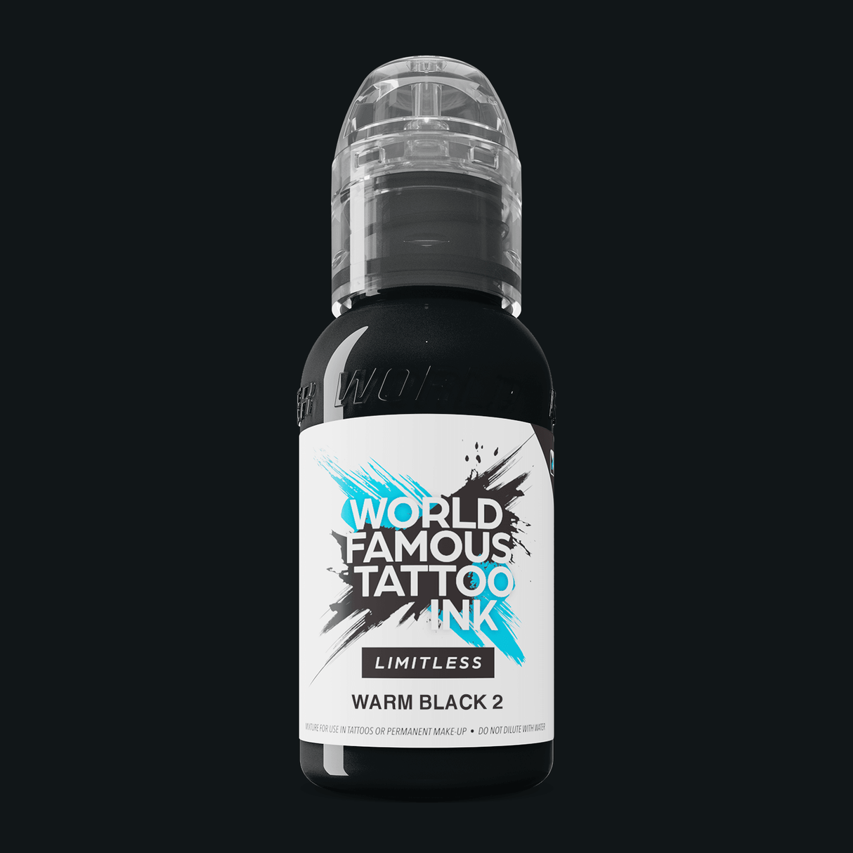World Famous Limitless Tattoo Ink Warm Black 2 30ml - BVShop