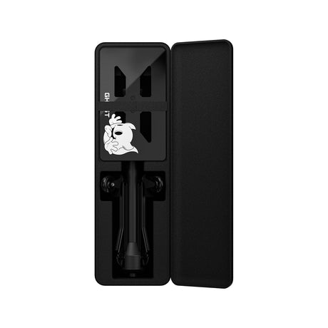 Ghost Tray Top Travel Tray Base Full System showing the sleek black tray and secure attachment system for easy transport.