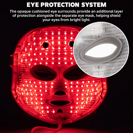 GHIBFBT LED facial mask with 7 color light modes