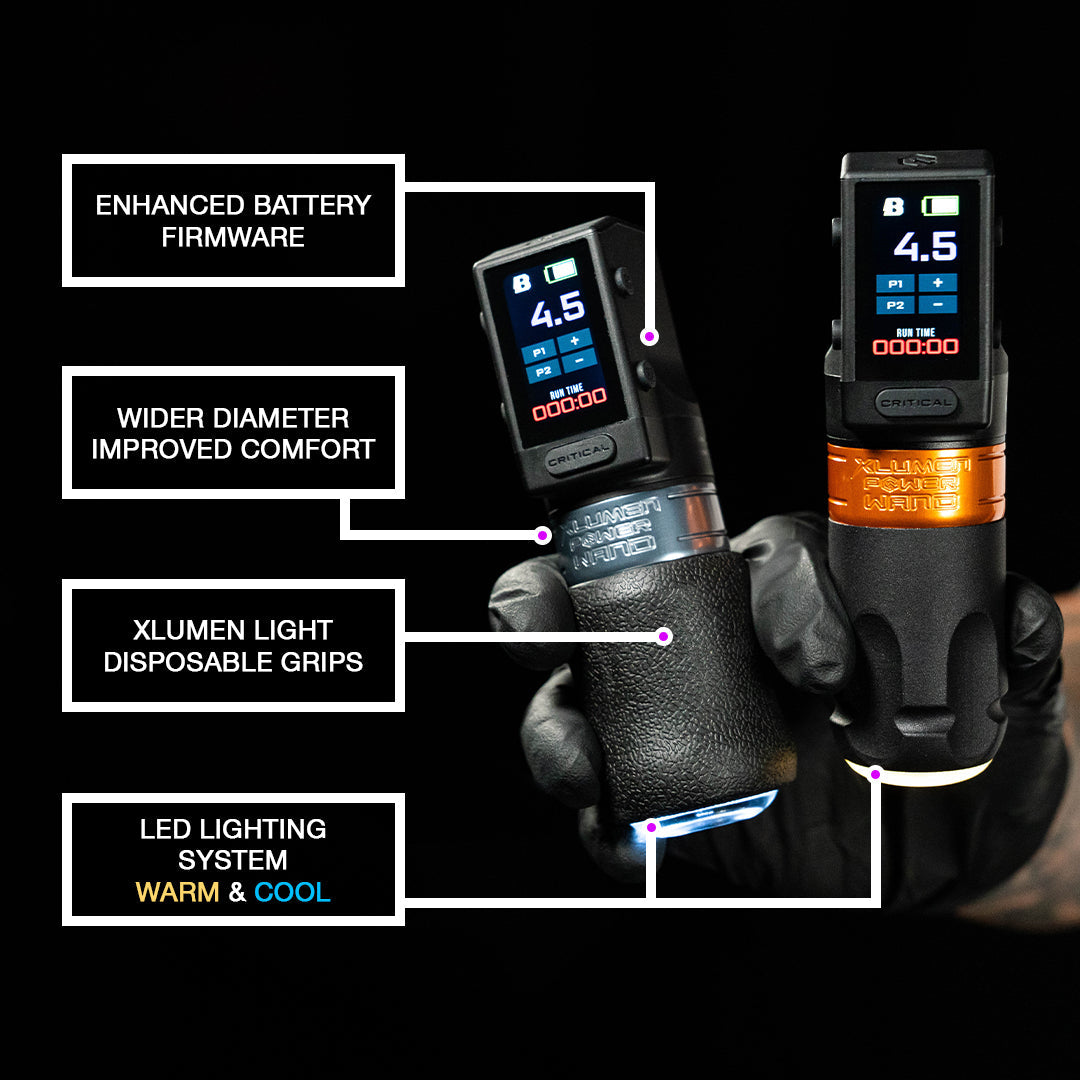 Bishop Power Wand XLUMEN wireless tattoo machine full set