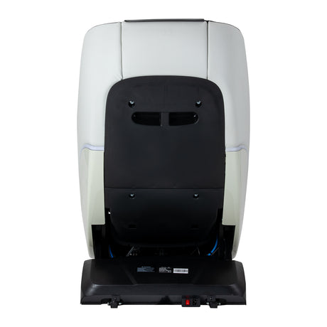 White and grey Sakura 3D Maximus massage chair with ergonomic design and plush padding, ideal for relaxation and full-body massage.