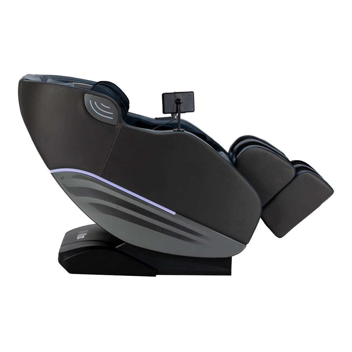 Sakura 3D Sakura Maximus 809 massage chair in grey-blue with padded armrests and ergonomic design for relaxation.