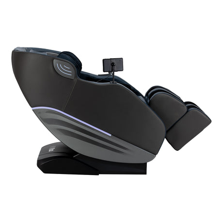 Sakura 3D Sakura Maximus 809 massage chair in grey-blue with padded armrests and ergonomic design for relaxation.