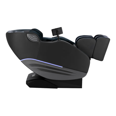 Sakura 3D Sakura Maximus 809 massage chair in grey-blue with padded armrests and ergonomic design for relaxation.