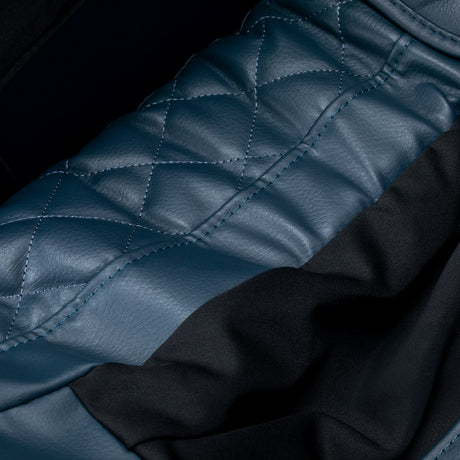 Grey-blue Sakura Maximus 3D massage chair showcasing plush upholstery and ergonomic design for full-body relaxation.