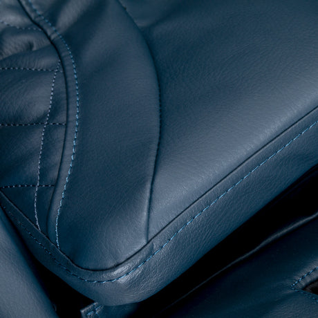 Sakura 3D Sakura Maximus 809 massage chair in grey-blue with padded armrests and adjustable headrest, showcasing modern massage furniture.