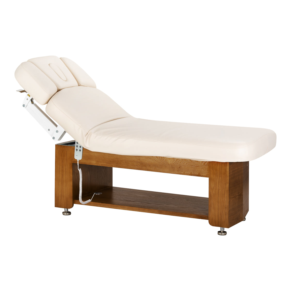 Sillon Leisure Premium spa lounger in a beauty salon, featuring a comfortable padded design and sleek modern look.