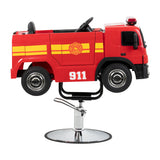 Red Gabbiano Fire Engine children salon chair for haircuts
