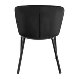 4RICO Linea upholstered black chair for reception areas