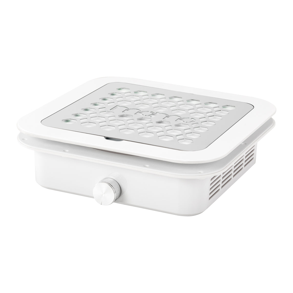 White built-in Dust Absorber Momo P30 with 60W power, compact design, and modern style for efficient dust removal.