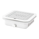 White built-in Dust Absorber Momo P30 with 60W power, compact design, and modern style for efficient dust removal.