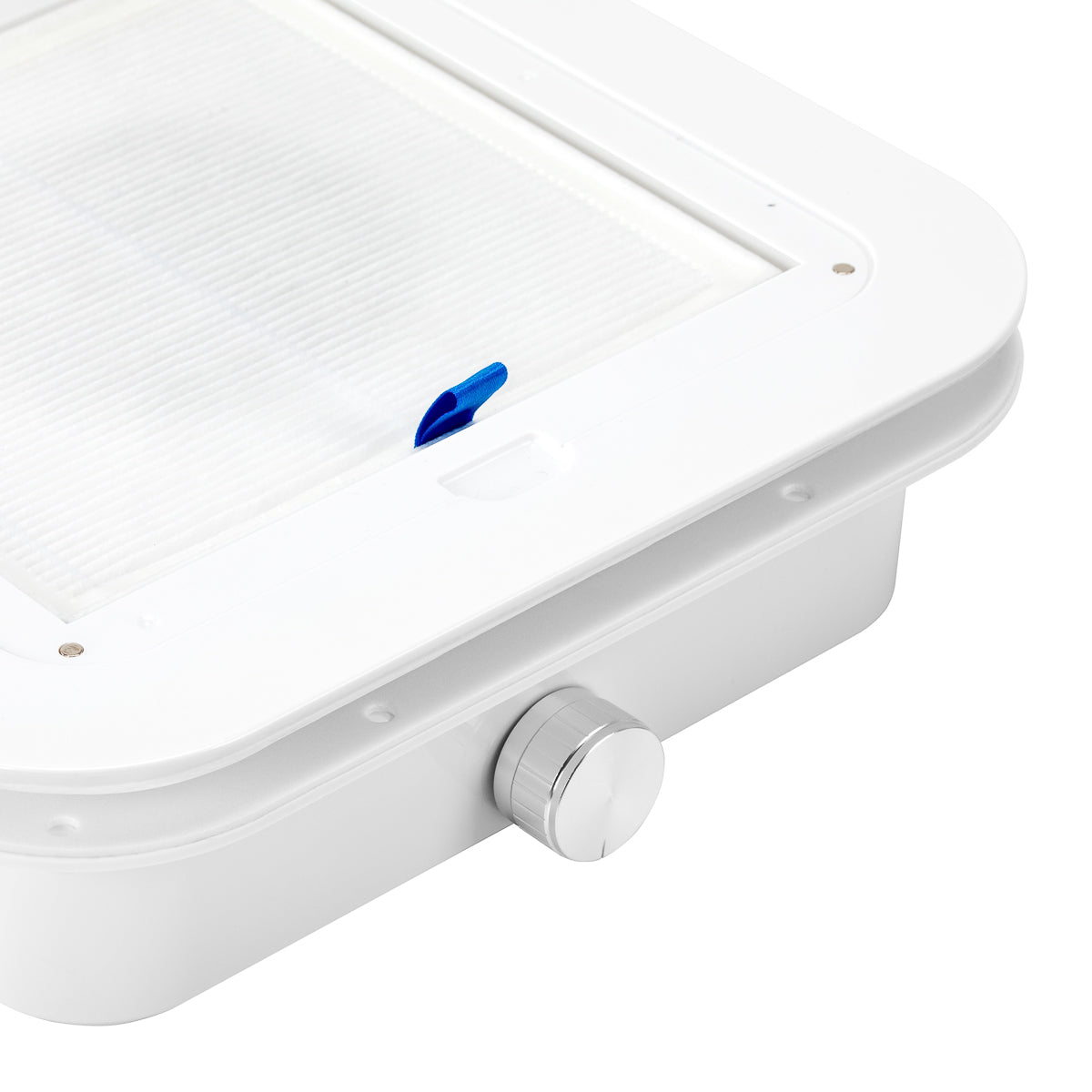 White MOMO Dust Absorber P30 built-in with 60W power, showing its sleek design and compact structure for efficient dust removal.