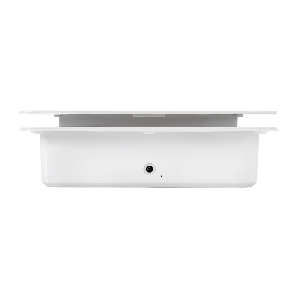 White MOMO Dust Absorber P30 built-in 60W with sleek design, shown installed in a modern workspace setting
