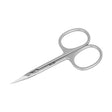 Left-handed NGHIA cuticle scissors with stainless steel blades for precise nail care, shown on a white background.