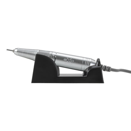 EXO Flux white electric nail drill with built-in bit storage