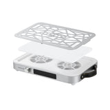 MOMO P35 tabletop nail dust collector with slim white salon design