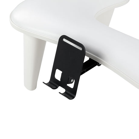 Manicure armrest with space underneath for UV LED nail lamp