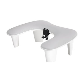 MOMO Croissant grey manicure armrest with integrated phone holder