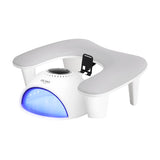 MOMO Croissant manicure hand rest with U-shaped grey frame