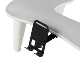Manicure armrest with space underneath for UV LED nail lamp