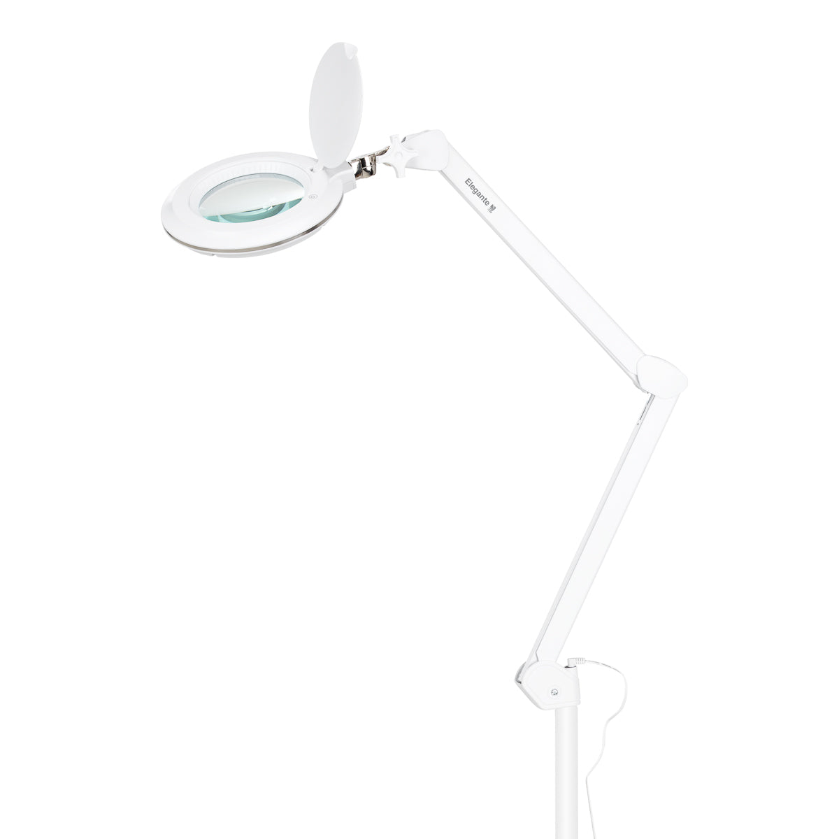 Elegante 6031 mobile magnifying lamp on wheeled salon stand
