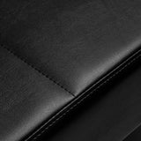 Gabbiano Head Spa 017 hair washing bed in black, featuring a cushioned design for comfortable hair washing sessions.