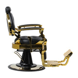 Gabbiano Niccolo hydraulic barber chair with gold-tone base