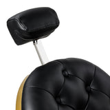 Gabbiano Niccolo barber chair with black synthetic leather upholstery