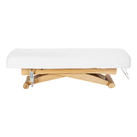 Sillon Siesta Elektriline SPA-Lamats – Valge, Helepruun Alus · Külgvaade
