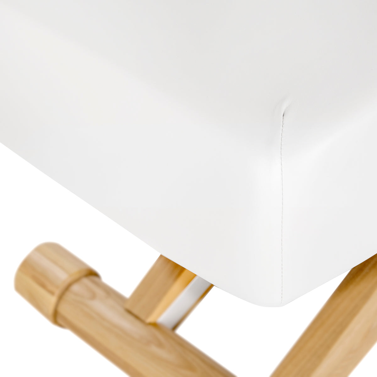 Sillon Siesta Elektriline SPA-Lamats – Valge, Helepruun Alus · Puitalus