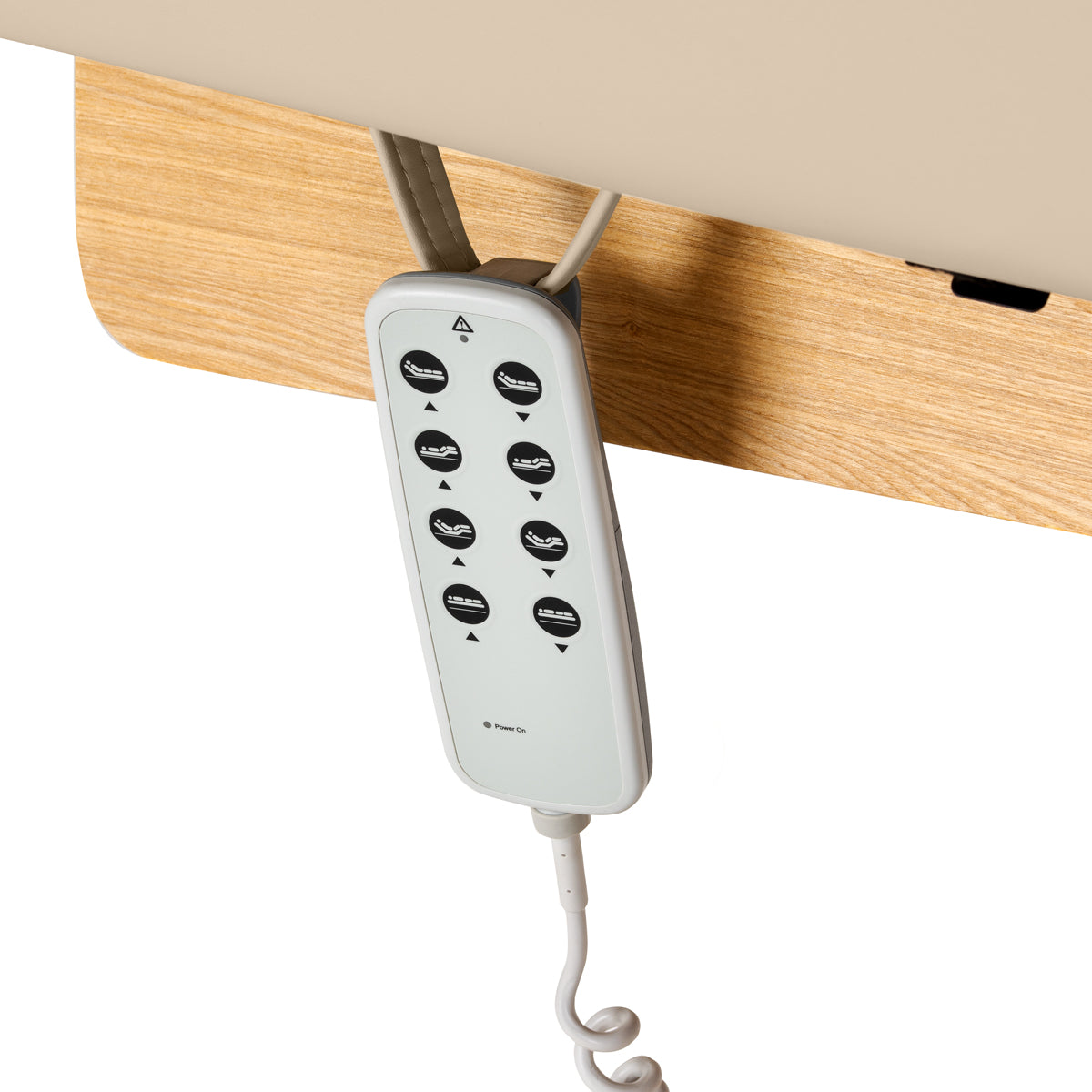 Sillon Siesta Elektriline SPA-Lamats – Beež, Helepruun Alus · Juhtpult