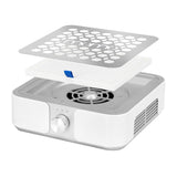 White MOMO P30 nail dust absorber with EXO Silent SX7 drill set