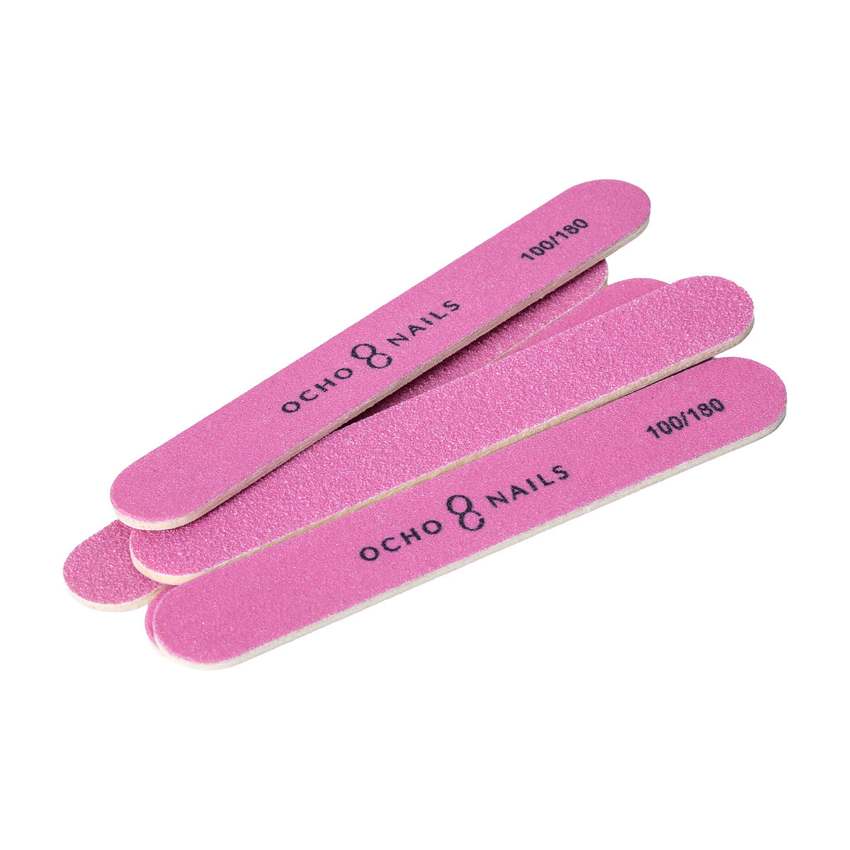 Ocho Nails mini straight nail files 100/180 grit 50 piece set