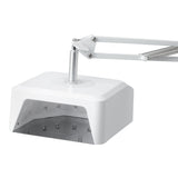 GLOW 112 UV/LED nail lamp on adjustable metal pedicure stand