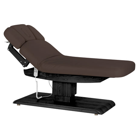 Sillon Relax Elektriline SPA-Lamats – Tumepruun, Must Alus · Kallutatud asend