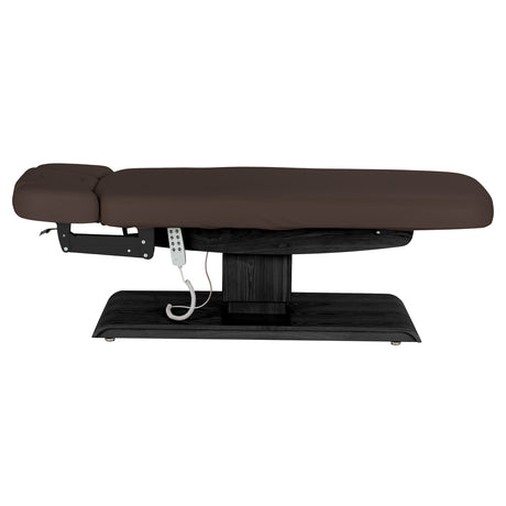 Sillon Relax Elektriline SPA-Lamats – Tumepruun, Must Alus · Külgvaade