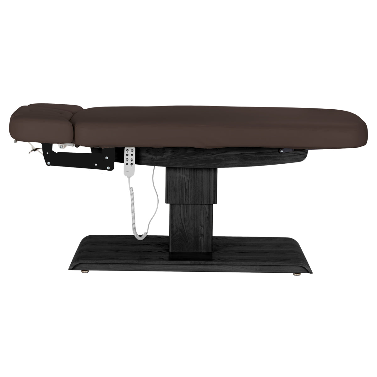 Sillon Relax Elektriline SPA-Lamats – Tumepruun, Must Alus · Külgvaade