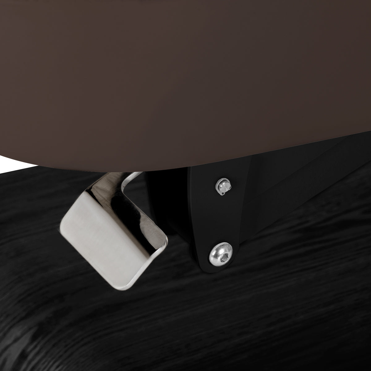 Sillon Relax Elektriline SPA-Lamats – Tumepruun, Must Alus · Kinnituse detail