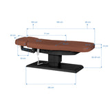 Sillon Relax · pruun / must · mõõtmete joonis