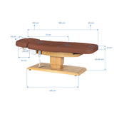 Sillon Relax · pruun / helepruun · mõõtmete joonis