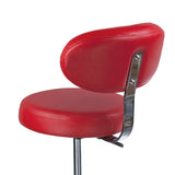 Cosmetology Stool with backrest BD-9934 Red - BVShop