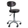 Cosmetology Stool with backrest BD-9934 black - BVShop