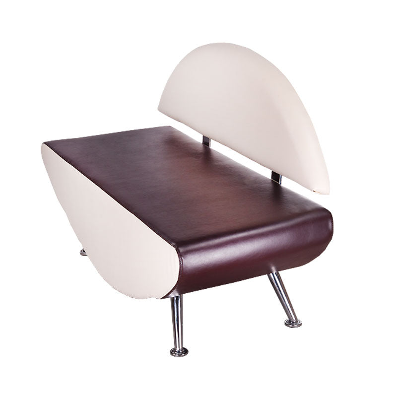 Kanapa do poczekalni Carini BD-6710 crema-brązowy - BVShop